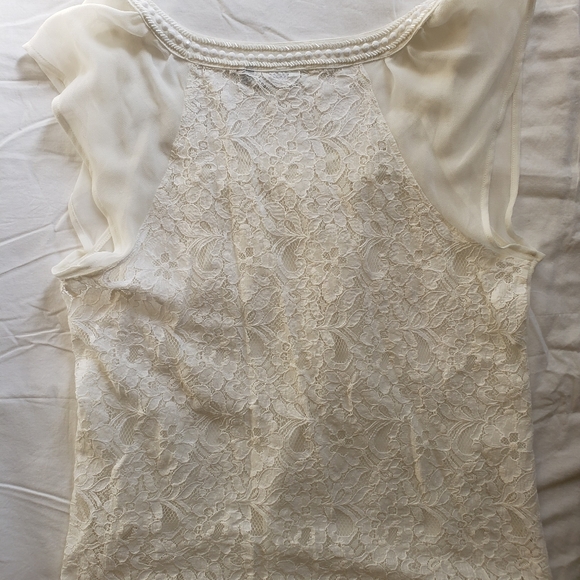 Women's Only White Lace Blouse, size S - Picture 3 of 3